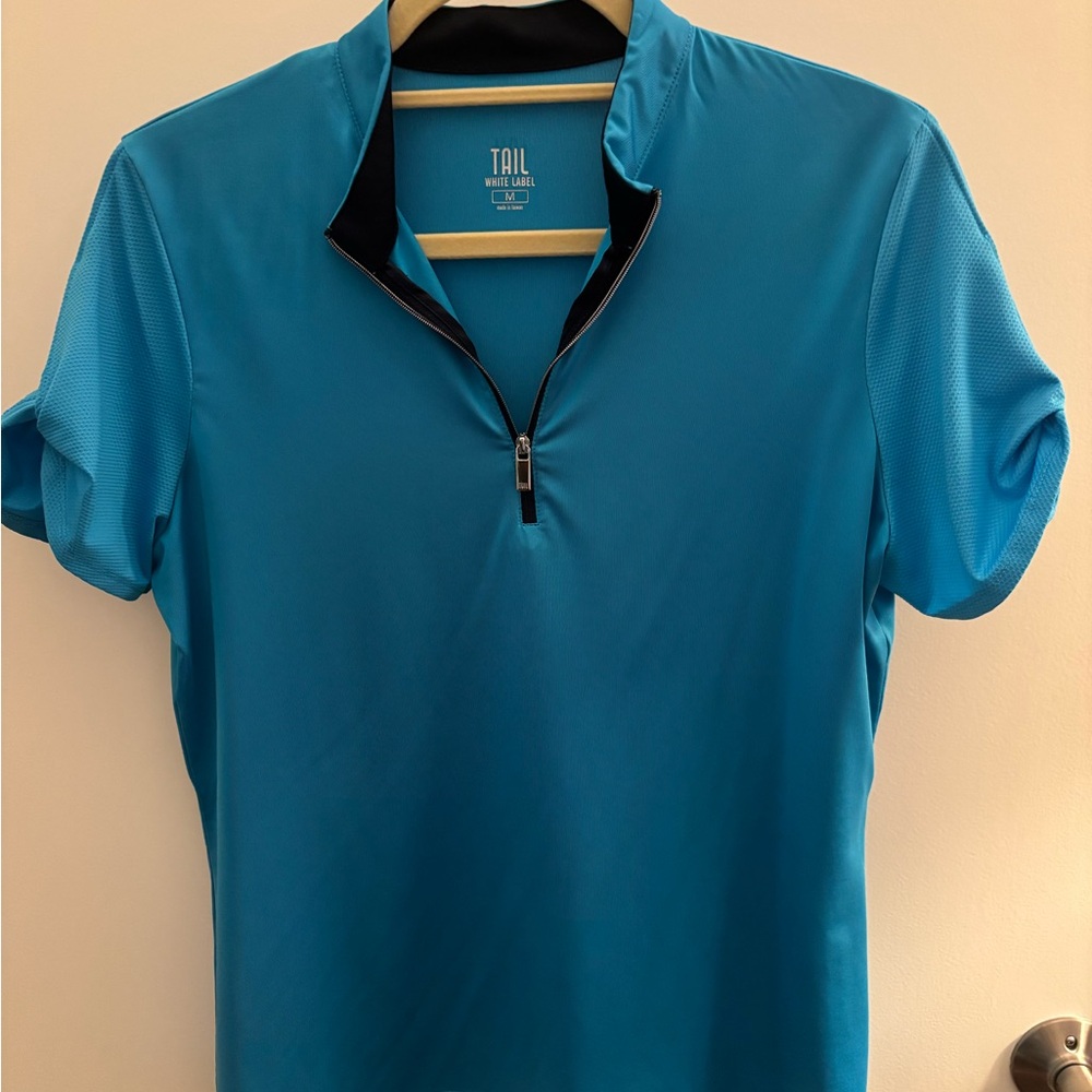 Tail Vibrant Blue Quarter-Zip Top